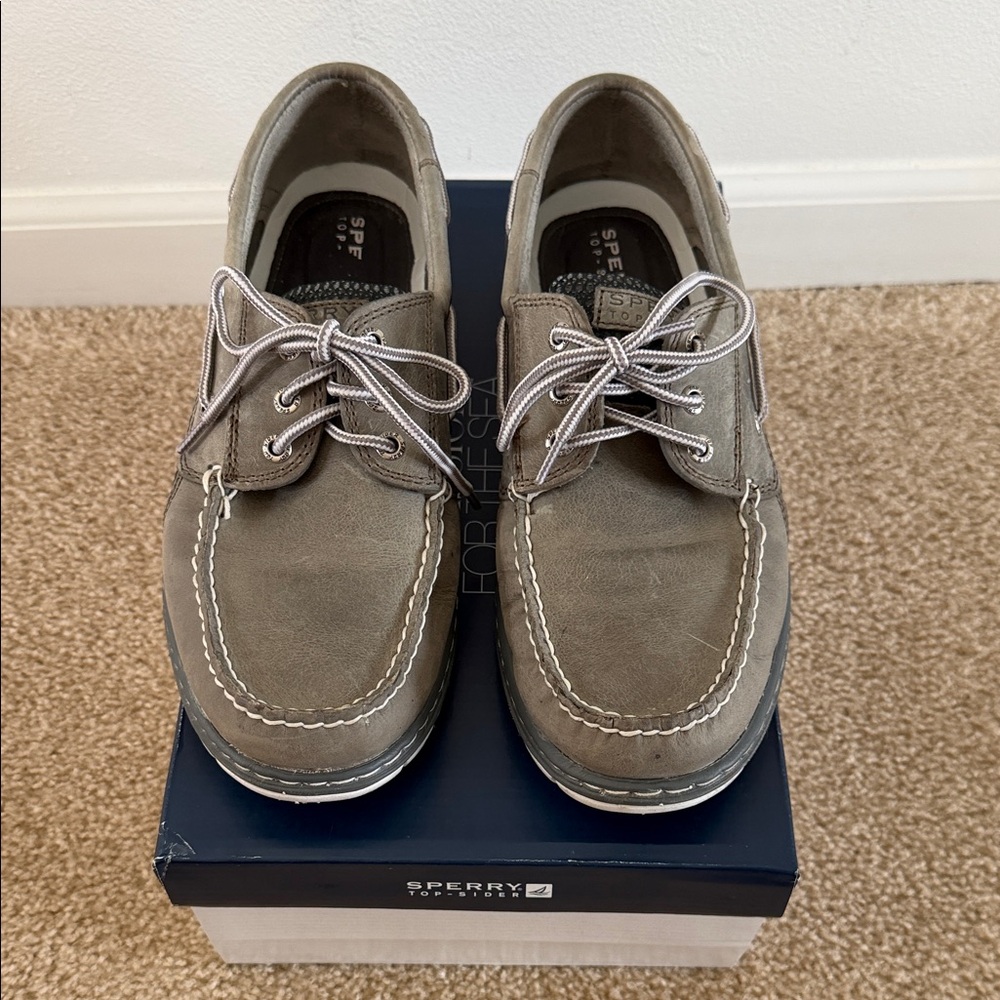 Sperry Men’s Classic Boat Shoes- Top Slider Billfish 3-Eye Grey- Men’s size 10M